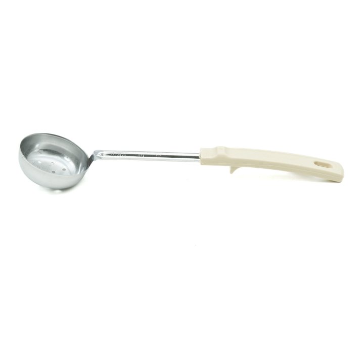 3-ounce perforated round Spoodle® utensil with ivory Grip ‘N Serv® handle