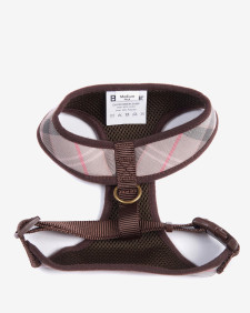 Tartan Dog Harness Taupe-Pink Tartan