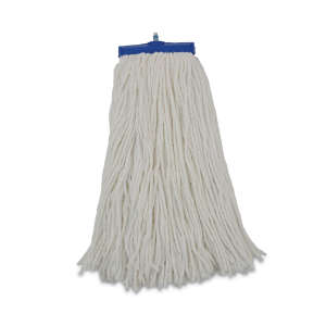 Boardwalk, Lie-Flat, 16oz, Cut-End, 1" Headband, Rayon, White, Wet Mop