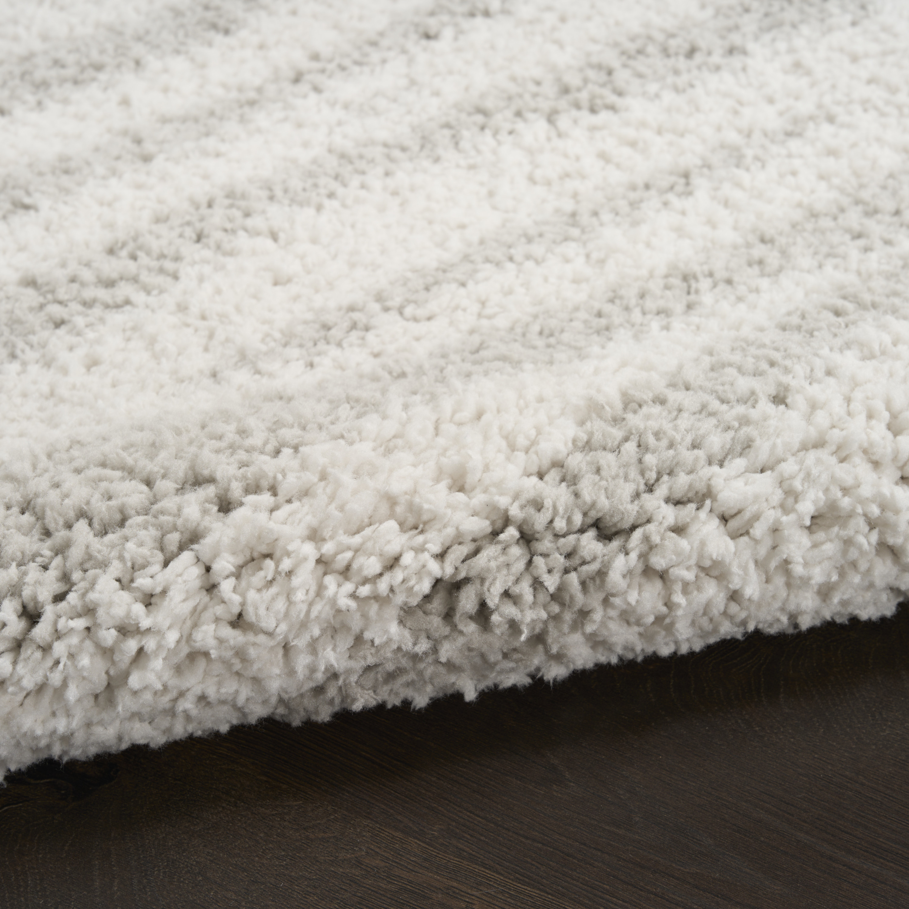 Nourison Modern Shag 7'10" x 9'10" Ivory Grey Modern Indoor Rug