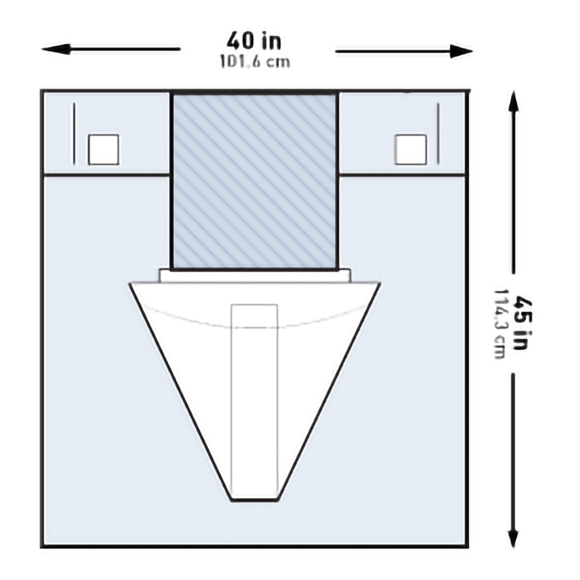 McKesson Sterile Under Buttocks Drape, 40 x 45 Inch