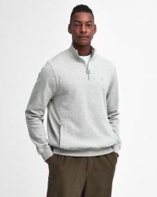 Beckhill Half-Zip Sweatshirt Grey Marl