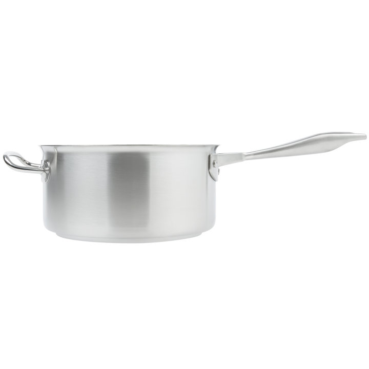 4 ¼-quart Intrigue® stainless steel saucepan with helper handle