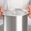 4 ¼-quart stainless steel bain-marie cover
