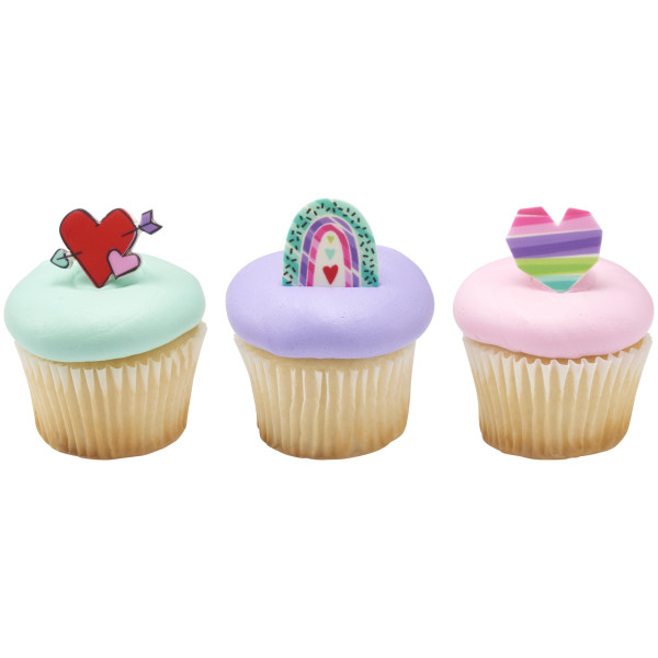 Rainbow Love Sweet Décor® Edible Decorations