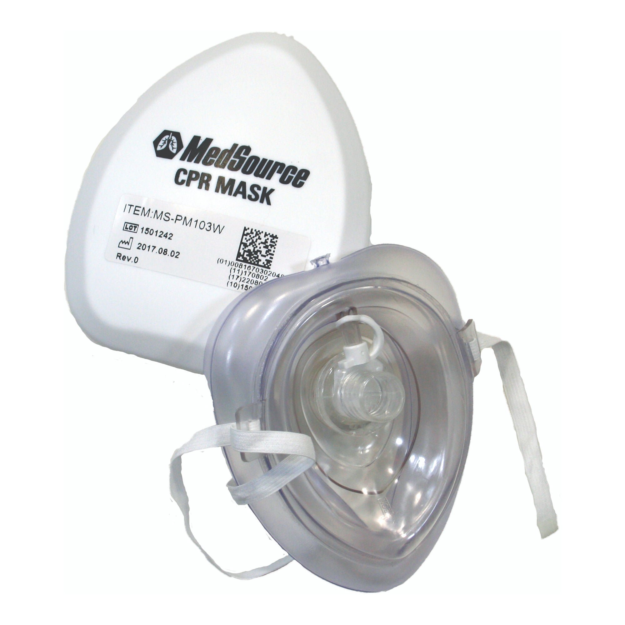 MedSource International MASK, CPR PCKT W/O2 PORT
