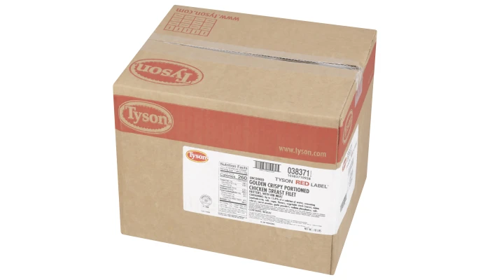 Tyson Red Label® Uncooked Golden Crispy Select Cut Chicken Breast Filet Fritters, 4 oz._image_5