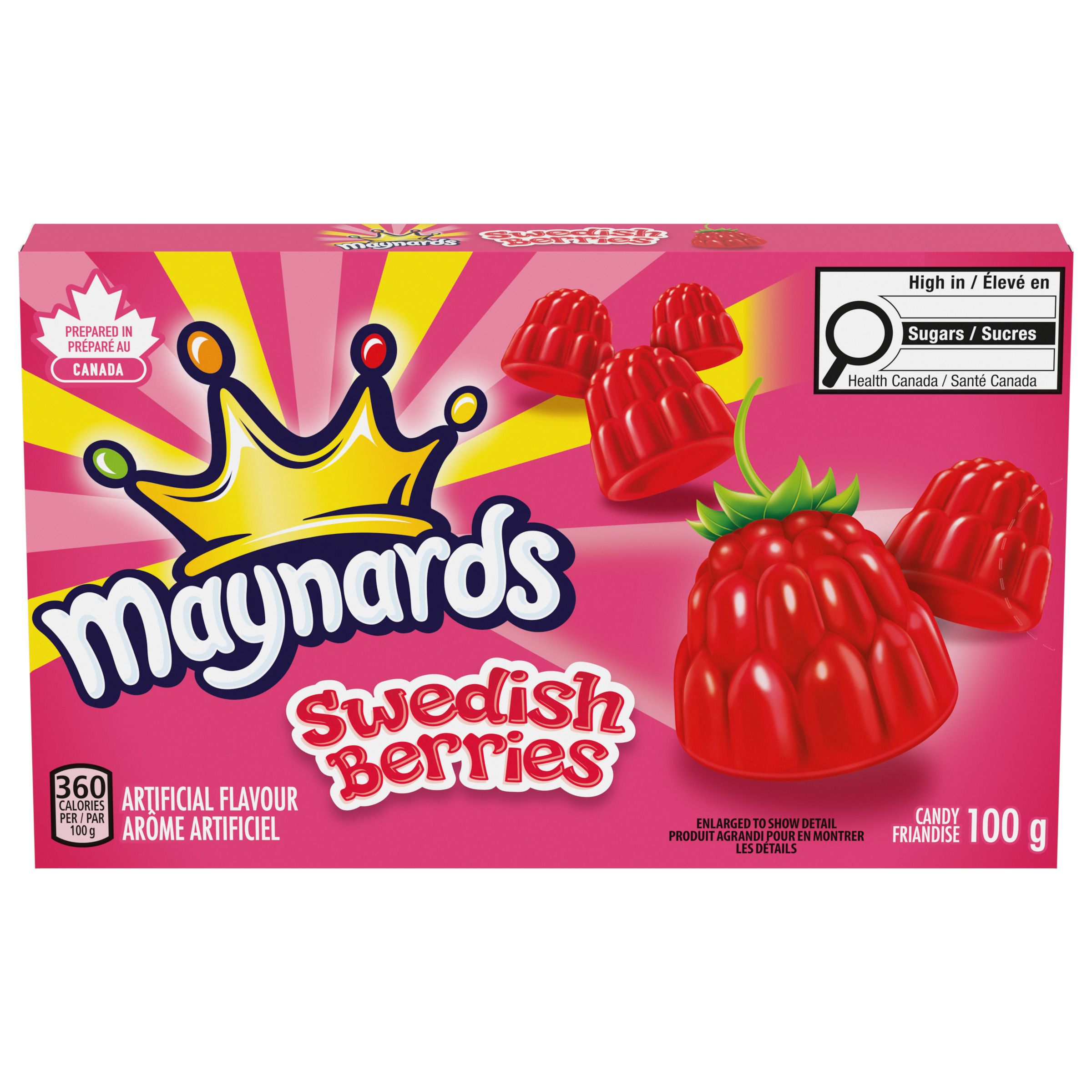 Maynards Swedish Berries Gummy Candy, 100g-thumbnail-0
