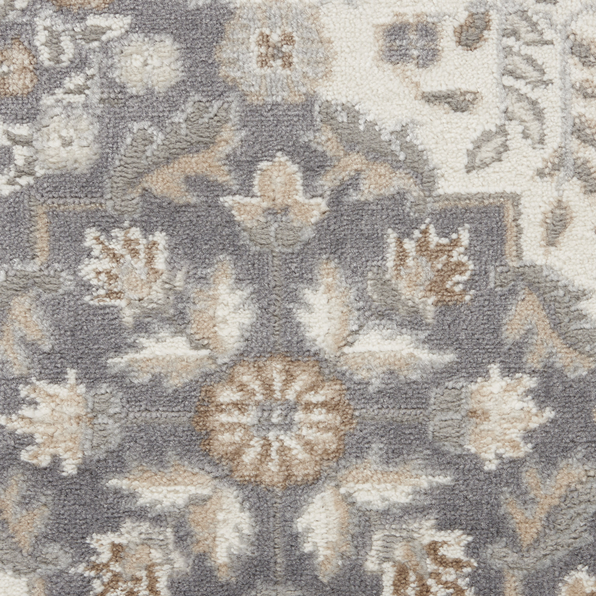 Nourison Elation 4' x 6' Ivory Grey Transitional Indoor Rug