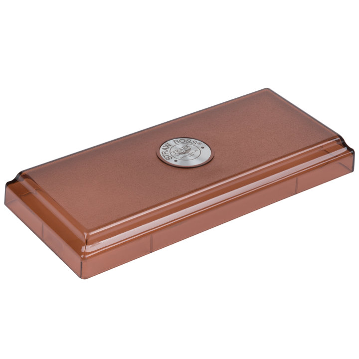 9-inch x 4-inch Traex® straw boss brown straw dispenser lid