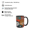 Little Monsters 15 ounce Coffee Mug and Spoon, Frankenstein and Friends