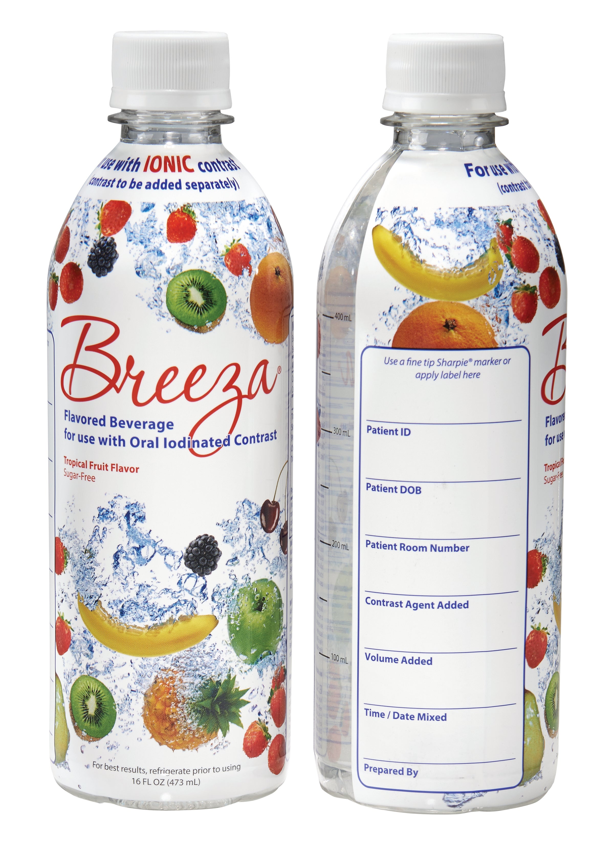 Breeza® Tropical Flavor Beverage for use with Oral Iodinated Contrast 220