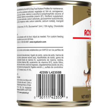 German Shepherd Adult Loaf in Sauce Canned Dog Food