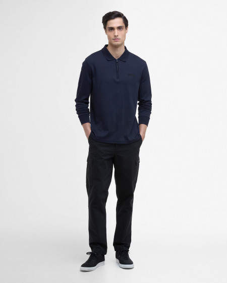Innes Interlock Long-Sleeved Polo Shirt