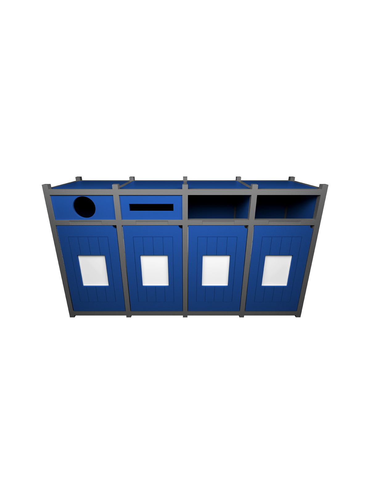 VISION – Quad – Unit – Circle-Slot-Full-Full – Grey-Blue