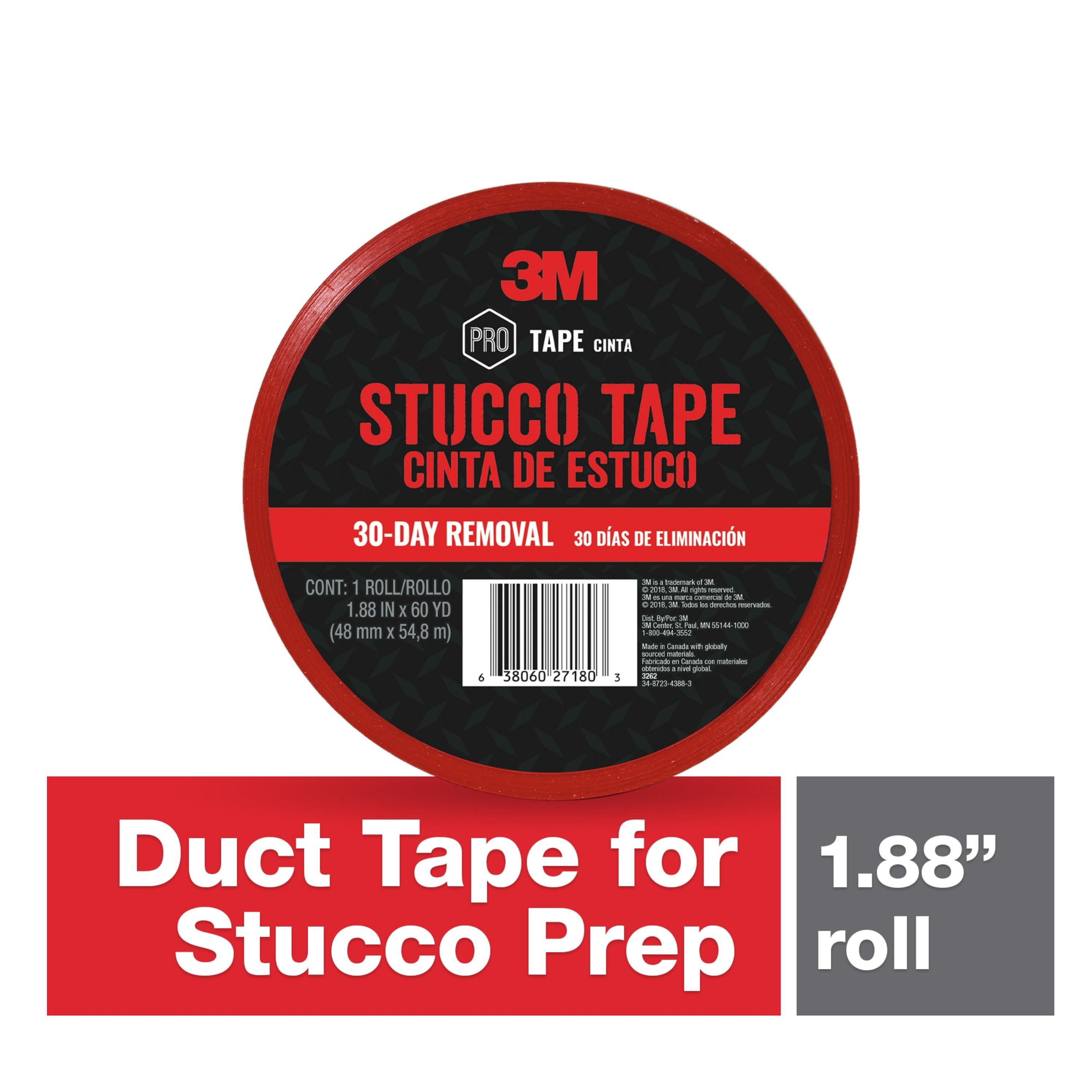 3M™ Stucco Tape 3262, 1.88 in x 60 yd (48 mm x 54.8 m) 12 rls/case