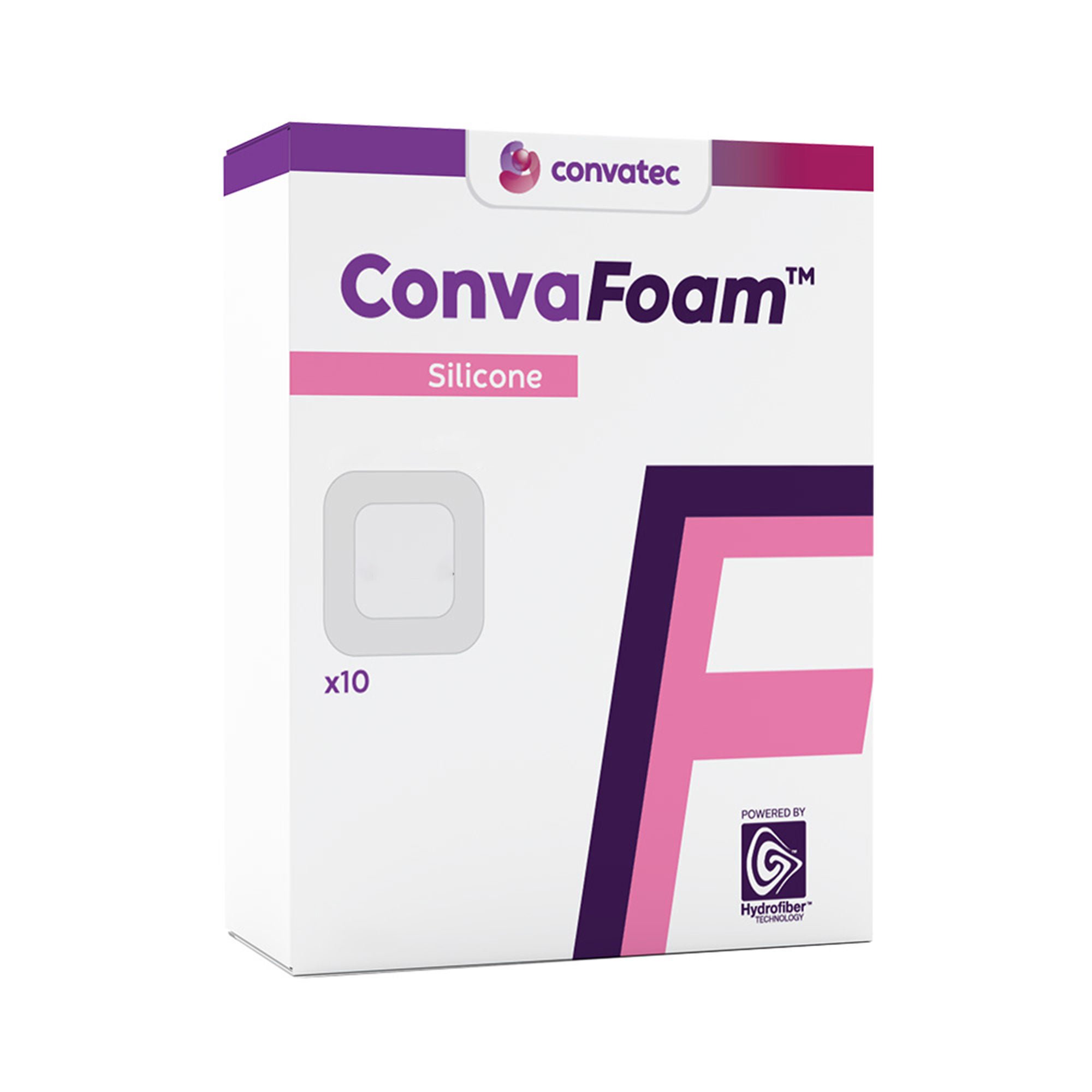 ConvaTec DRESSING, WOUND CONVAFOAM ADH SIL 12.5X12.5CM (10/BX)