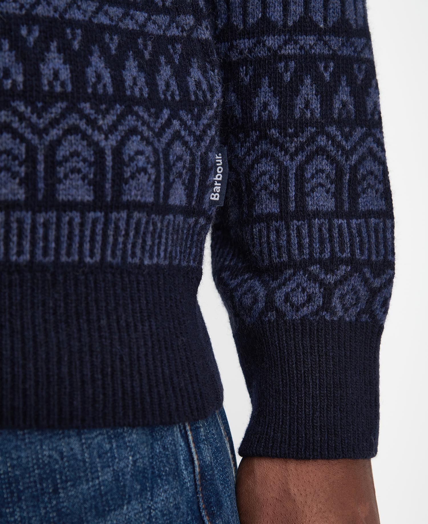 Stonebeck Fairisle Crew Neck Jumper image number 4