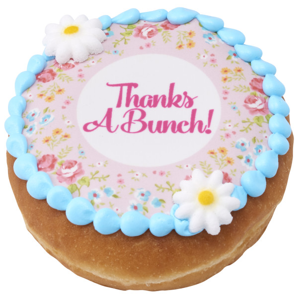 Pink Ditsy Print PhotoCake® Edible Image® Frame