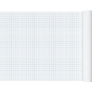 1" Graph Paper Roll, 36" x 120", Blue