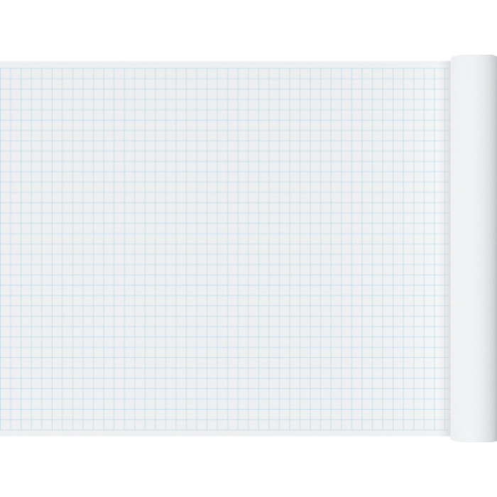 1" Graph Paper Roll, 36" x 120", Blue
