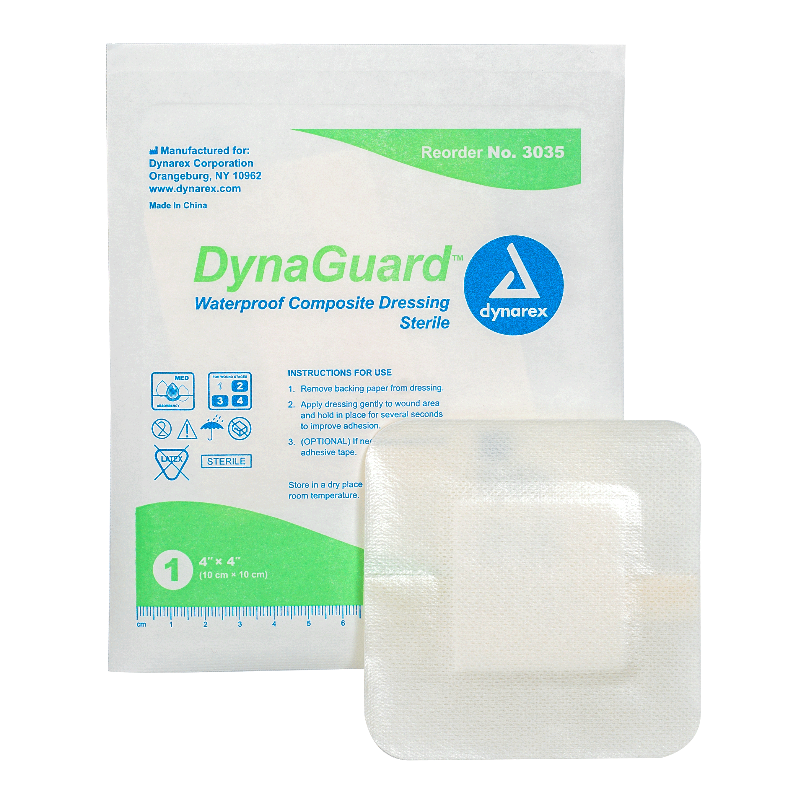 DynaGuard™ Waterproof Dressing, Bordered - 4