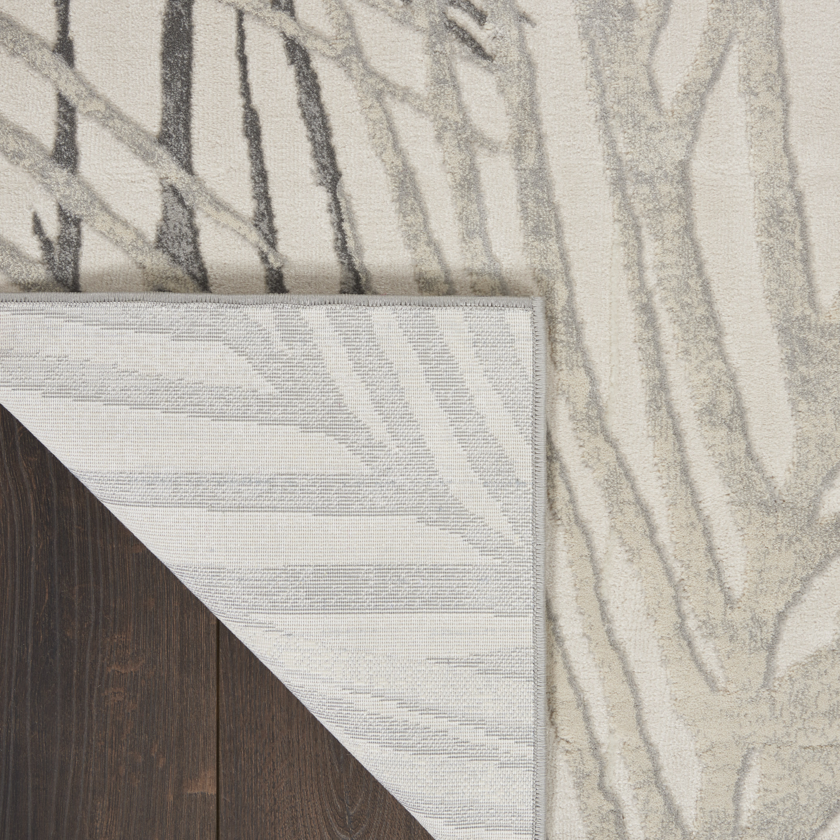 Nourison Rustic Textures 9'3" x 12'9" Ivory/Grey Modern Indoor Rug