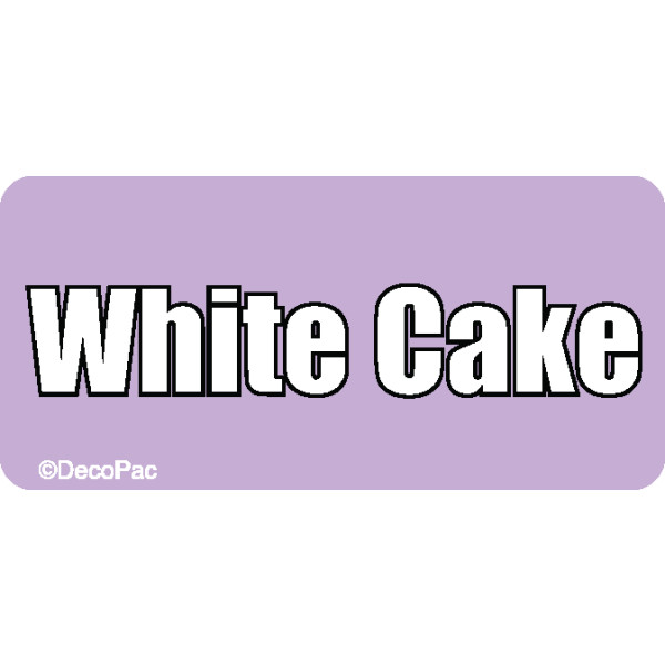 White Cake Promotional Label