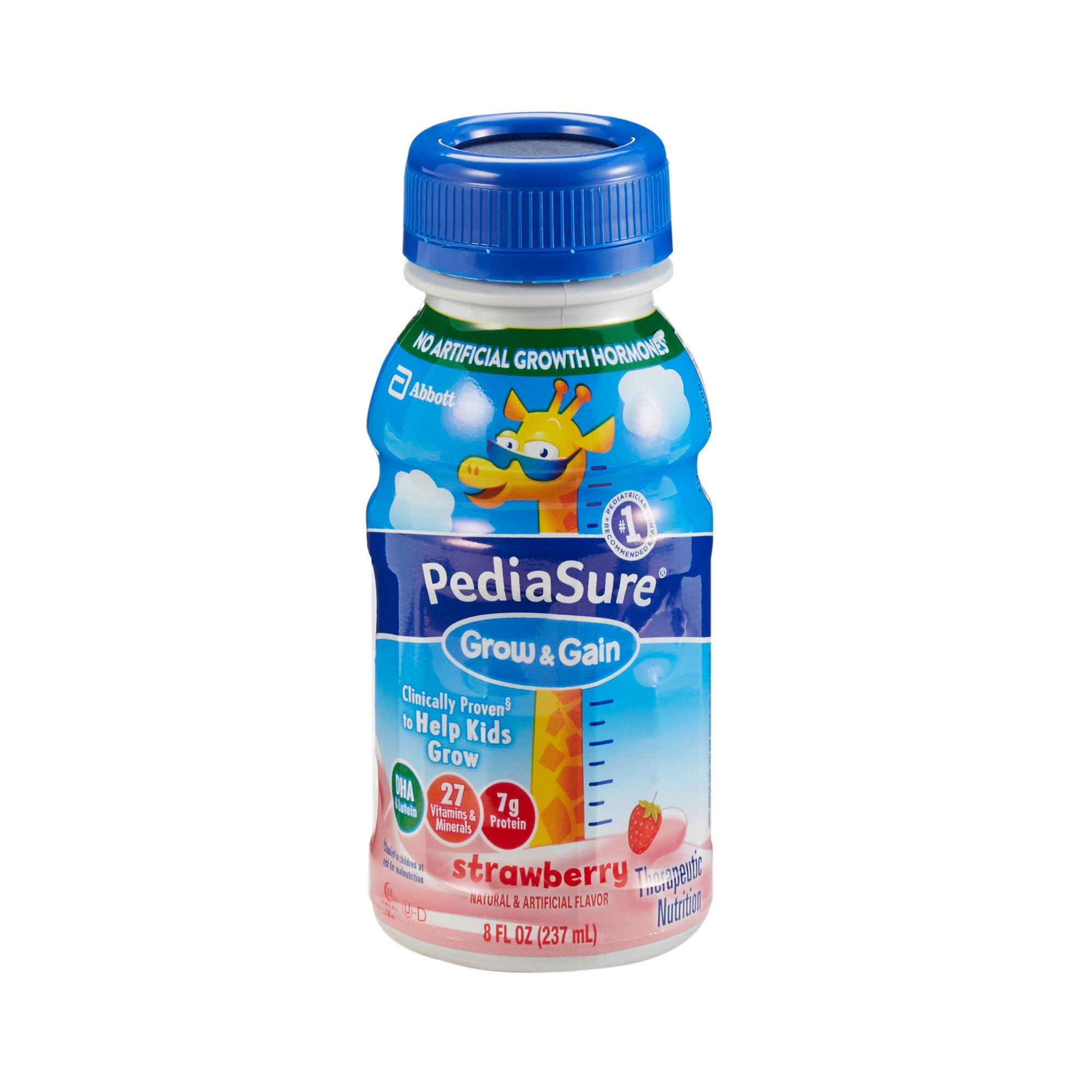 PediaSure® Grow & Gain Therapeutic Nutrition, Strawberry, 8-ounce Bottle