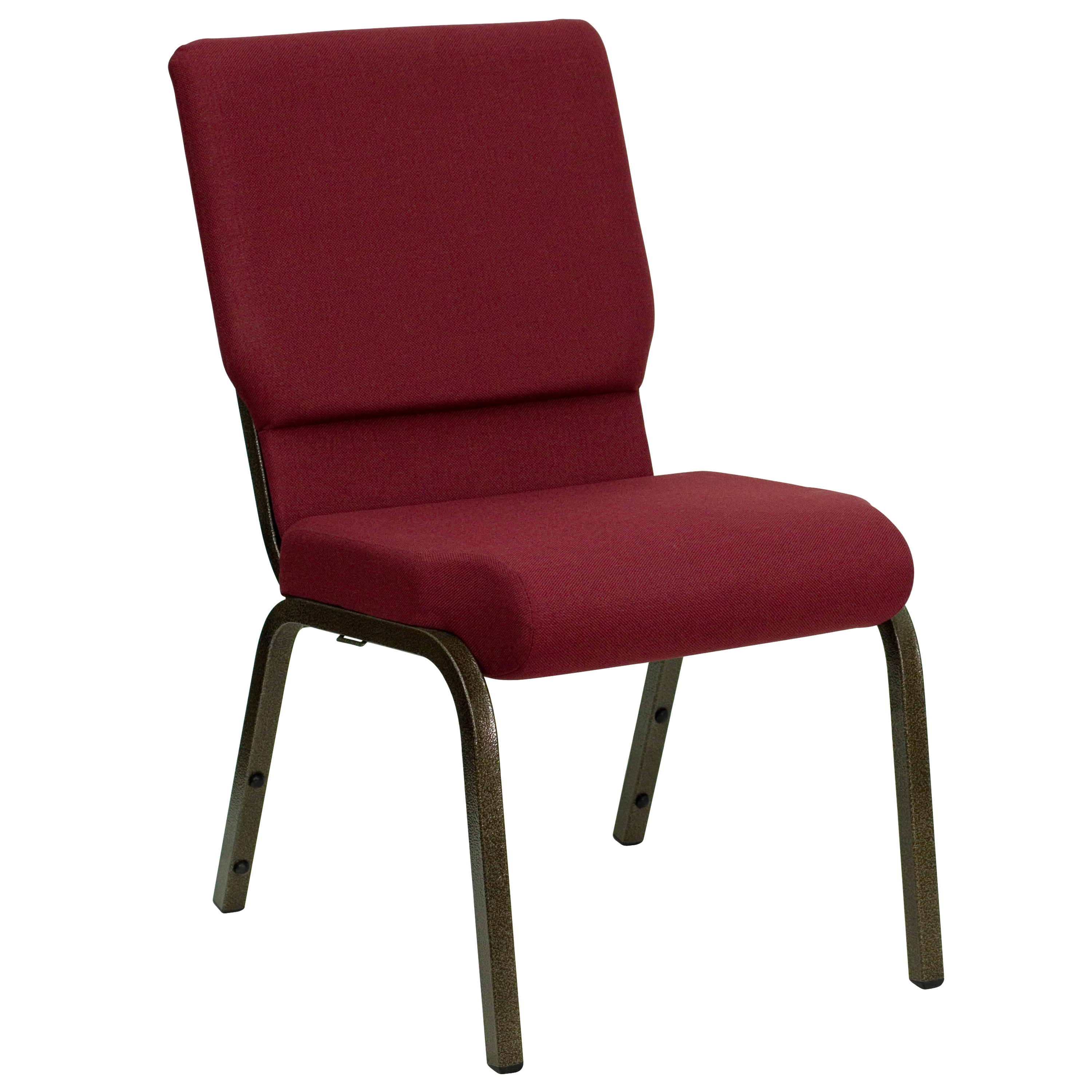 HERCULES Series 18.5''W Stacking Church Chair in Purple Fabric - Gold Vein Frame - Picture 15 of 140
