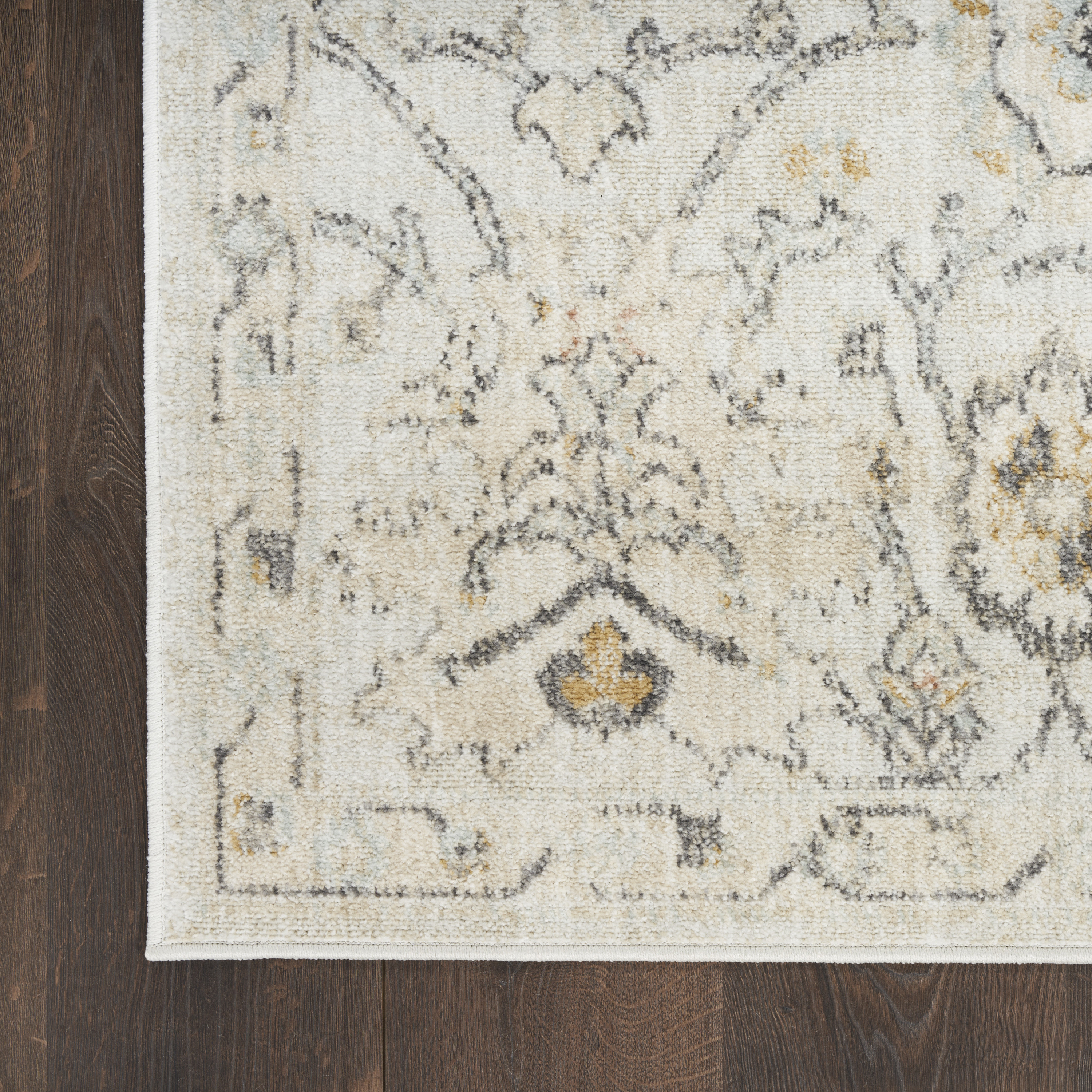 Nourison Oushak Home 2' x 4' Grey Vintage Indoor Rug