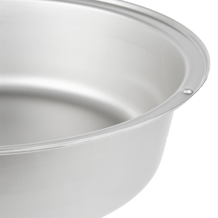 Replacement stainless steel water pan for 5 ⅘-quart Royal Crest round chafer