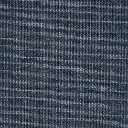 Blue-grey woven fabric, tight crosshatch weave with lighter-blue flecks, lying flat and evenly lit in a close-up view of a textile swatch.