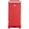Rubbermaid Commercial, Defenders, 6.5 gal, Metal, Red, Square, Receptacle