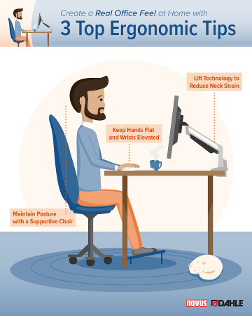 Top 3 Ergonomic Tips <br> Infographic Image