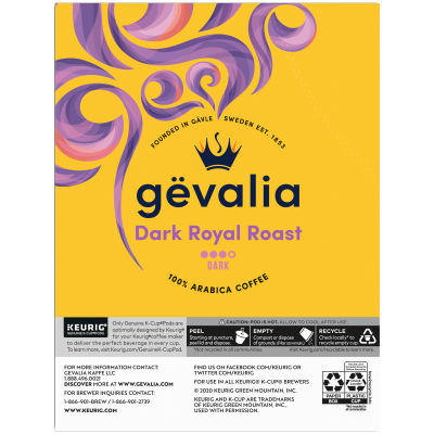 Gevalia Dark Royal Roast K-Cup Coffee Pods, 24 ct Box