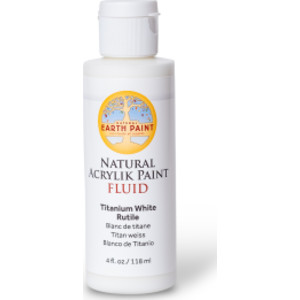 Natural Fluid Acrylik Paint, 4 oz, Titanium White Rutile