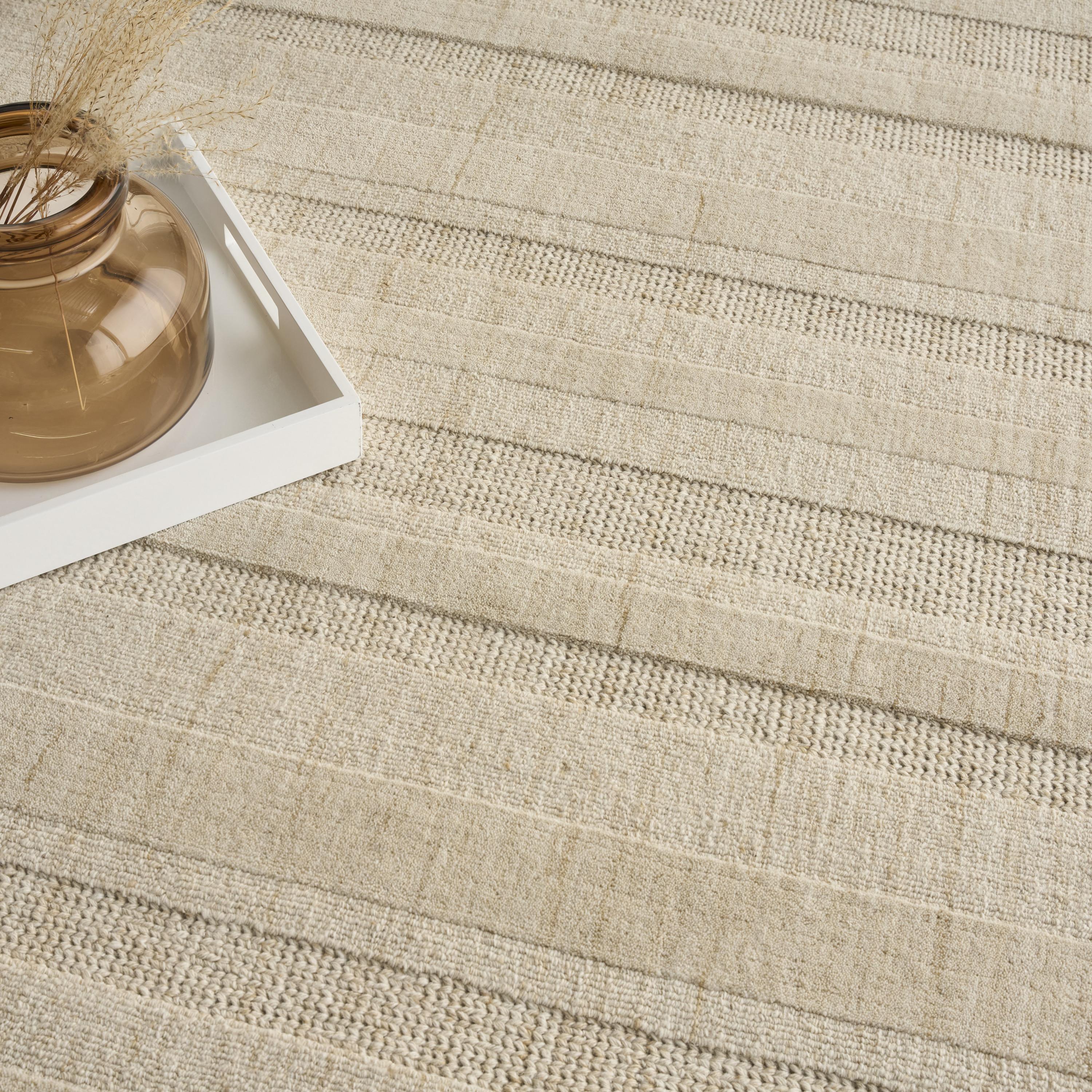DKNY Pure Multi Weave 5'3" x 7'3" Camel Contemporary Indoor Rug