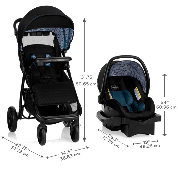 Clover Travel System with LiteMax Infant Car Seat Specifications