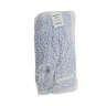 Boardwalk, Medium, Looped-End, 1" Headband, Polyester/Rayon, White, Finish Mop