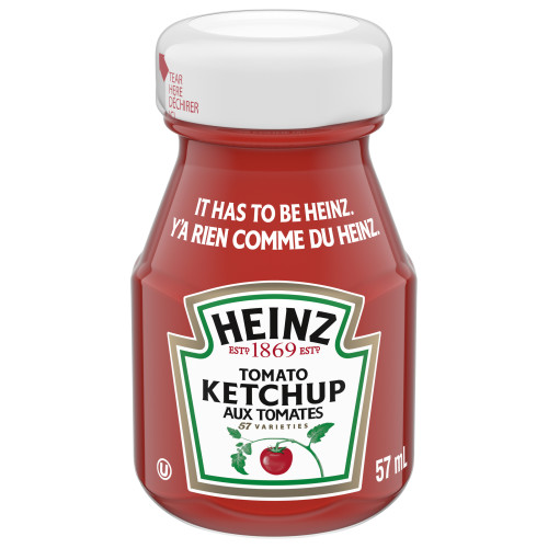  HEINZ Ketchup, sachets individuels – 60 x 57 mL 