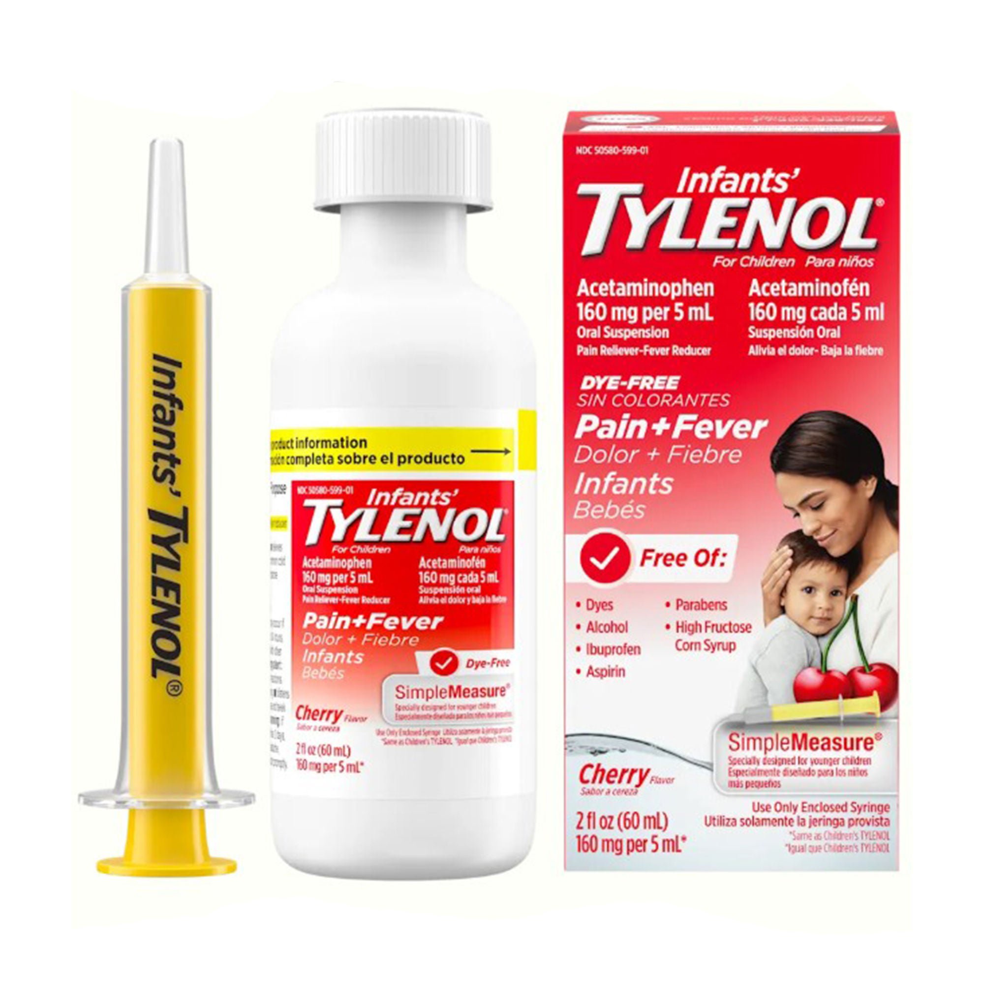 Tylenol® Children's Dye-Free Pain + Fever 160 mg Acetaminophen Oral Suspension