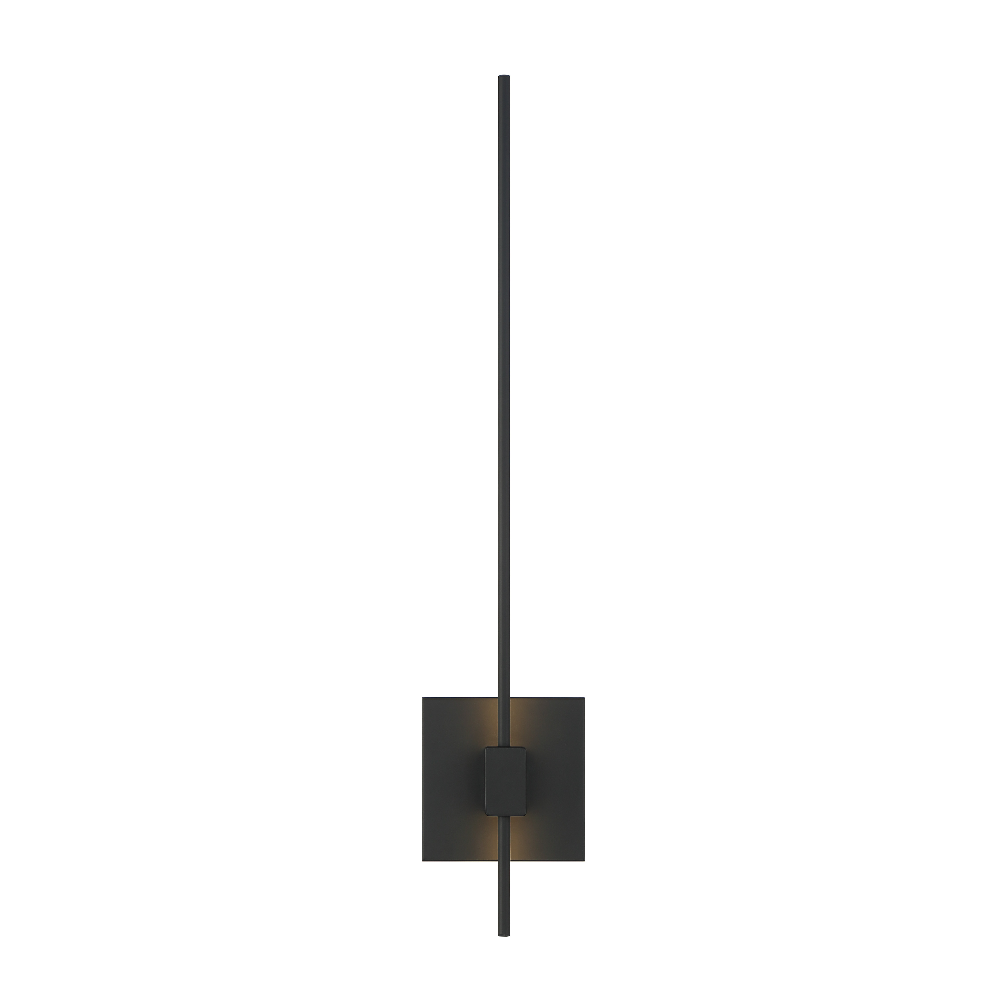 The Parker LED Wall Sconce delivers exceptional illumination with 599 lumens and a 93 CRI rating in a streamlined modern design. Its coal black finish and white lens create clean contrast perfect for contemporary spaces. - alternate view