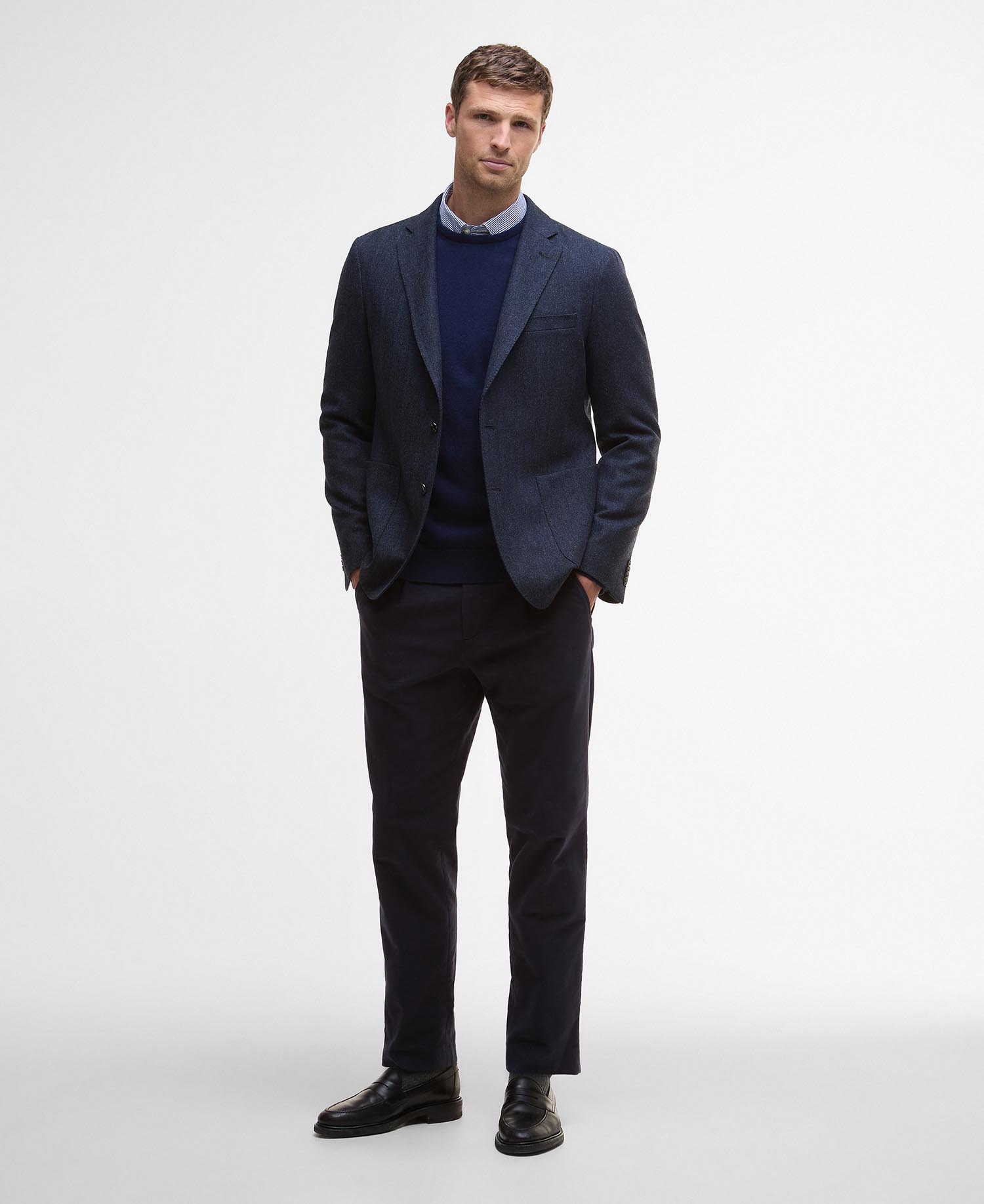 Blazer con motivo a spina di pesce Sutherland image number 1