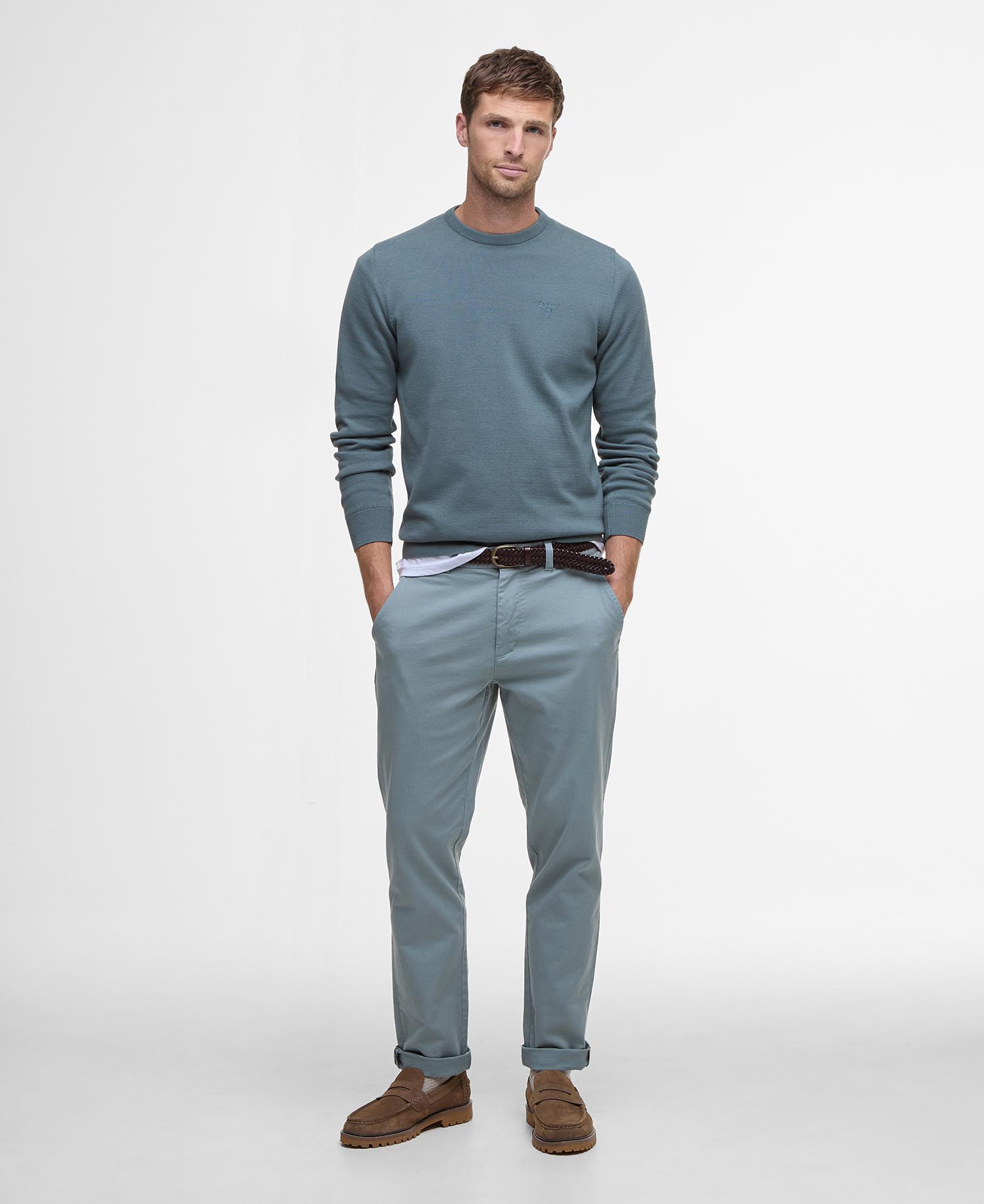 Washed Stretch Tailored Trousers image number 0