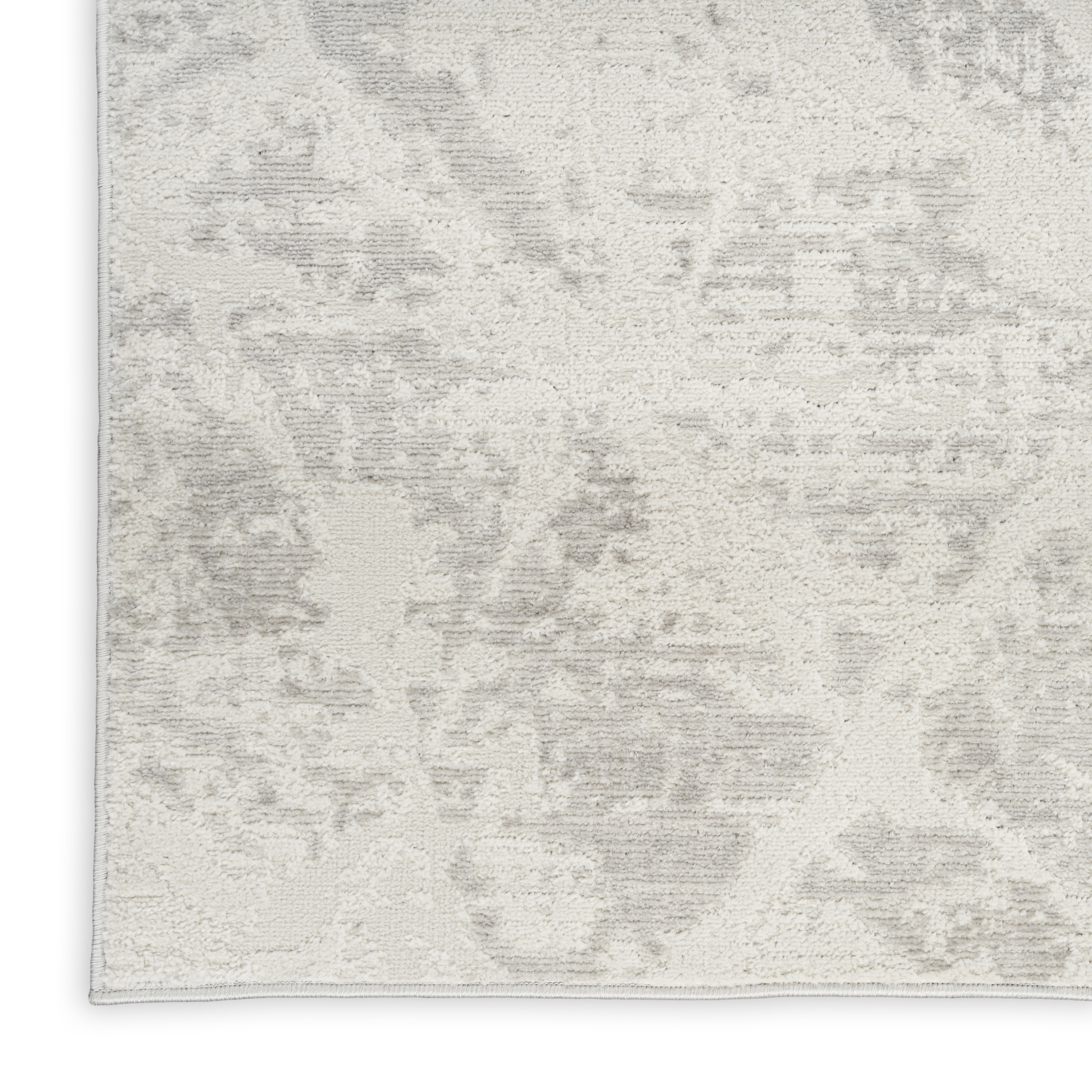Calvin Klein CK029 Captivating 5'3" x 7'3" Cream Grey Modern Indoor Rug