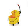 Rubbermaid Commercial, WaveBrake, 26qt, Mop Bucket w/ Sidepress Wringer, Yellow