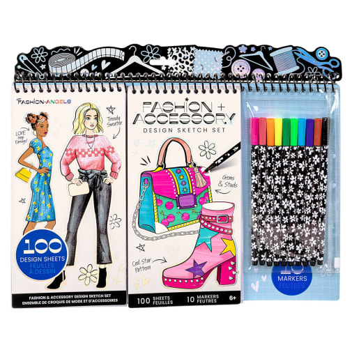 Fashion Angels Fashion Design & Accessory Sketch Set