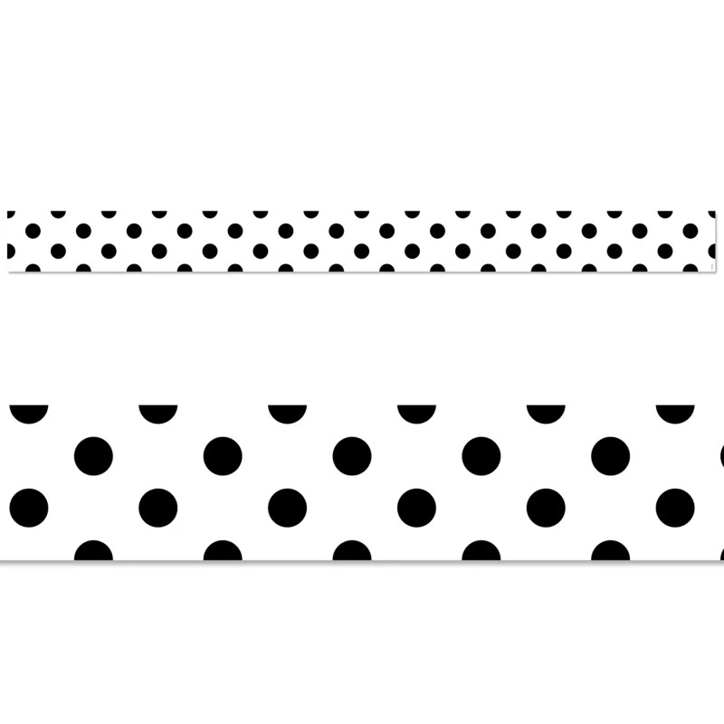 Black Polka Dots EZ Border