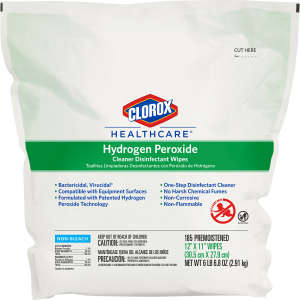 Clorox, Clorox Healthcare Hydrogen Peroxide Cleaner Disinfectant Wipes,  185 Wipes/Container